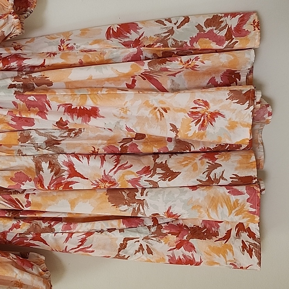 Abercrombie and Fitch Baby Doll Floral Puff Sleeve Mini Dress Size SP - Picture 12 of 16